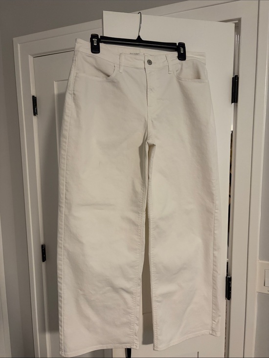 Old Navy Denim - Old Navy White High-Rise Wide Leg Jeans